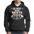 Damenateratertag So Sieht Der Beste Papa Der Welt Aus Mit-Ausschnitt Kapuzenpullover