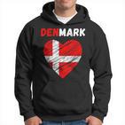 Denmark Flag Holiday Denmark Heart Danish Flag Hoodie