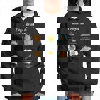 Dinge Die Ich In Meiner Freizeit Tue German Language Black Hoodie