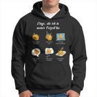 Dinge Die Ich In Meiner Freizeit Tue German Language Black Hoodie