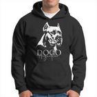 Dogo Argentino Dog Portrait Dog Hoodie