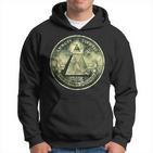 A Dollar Note Allseeing Eye Pyramid Illuminati Hoodie