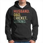 Ehemann Papa Cricket Legend Lustiges Retro Geschenk Für Papa Kapuzenpullover