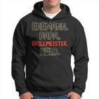 Ehemann Papa Grillmeister Kapuzenpullover