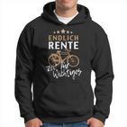 Finally Rente Zeit Für Important Pensioner Bike Black Hoodie