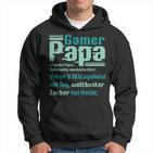 Gamer Papa Definition Gaming Pc Konsoleater Lustig Spruch Kapuzenpullover