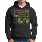 Genderwahn Genderdiktat Antigender Anti-Gender Language Hoodie