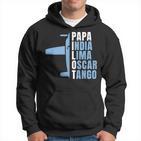 Herren Papa Pilot Phonetisches Alphabet Für Papa Pilotenater Flieger Kapuzenpullover