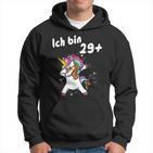 Ich Bin 29 Plus Unicorn Dab Dabbing Unicorn Hoodie