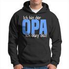 Ich Bin Der Opa, Kann Das Enkelkind Hoodie, Schwarz Für Großväter