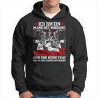 Ich Bin Ein Nordmann Hoodie, Valhalla Wikinger Design Schwarz