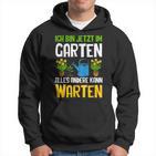 Ich Bin Im Gartenarbeit Hobbygärtner Gärtner Schwarz Hoodie