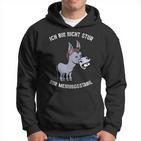 Ich Bin Nicht Stur Meinungsstabil Humour Slogan Men's Black Hoodie