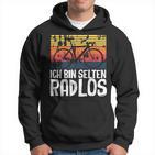 Ich Bin Selten Radlos Radloß Retro Bicycle Cycling Hoodie