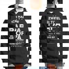 Ich Habe Zwei Titel: Papa & Opa Schwarzes Hoodie für Männer