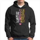 Ich Hasse Menschen Hunde Sind Ok Heart Vintage S Hoodie