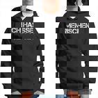 Ich Hasse Menschen Sarcasm Ironie Misanthrop Fun Black S Hoodie