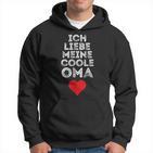 Ich Liebe Meine Coole Oma Herz Ich Liebe Meine Black S Hoodie