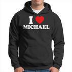 Ich Liebe Michael Männer Frauen I Love Michael Hoodie