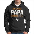 Ich Werde Papa 2024 Surprise Du Wirst Papa 2024 Kapuzenpullover