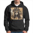 Indianerin Indian Häuptling Kopfschmuck Uhreinwohner Hoodie