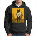 Katze Hält Goldfischglas-Kunstdesign Hoodie