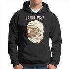 Laika Dog Sputnik Space Space Ussr Kapuzenpullover