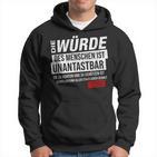 Basic Law Article 1 Die Zürde Des Menschen Ist Unantastbar Hoodie