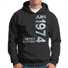 Limited Edition Juni 1974 Mann Frau 50 Geburtstag Kapuzenpullover