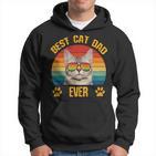 Lustige Katzeatertag Retrointage Papa Best Cat Dad Ever Kapuzenpullover