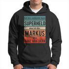 Markus First Name Lettering Boys Hoodie