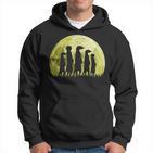 Meerkat Surikate Scharrtier Moon Hoodie