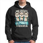 Mir Reichts Ich Geh Alpakas Stroking Lama Alpaca Hiking Hoodie