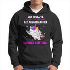 Was Mit Menschen Machen Unicorn Saying Hoodie