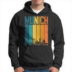 Munich Skyline Retro Vintage Souvenir Munich Hoodie