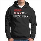 No Mag Klugscheißer Grammatik Besserwisser German Language Hoodie