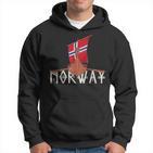 Norwayiking Ship Norge Flag Kapuzenpullover