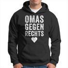 With 'Omas Agegen Richs' Anti-Rassism Fck Afd Nazis Hoodie