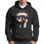 Ostrich Bird Bouquet Large Emu Walking Bird Ich Mag Strauss Hoodie