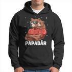 Papabear Bear Papa Und Baby Papa Father's Day Für Einen Papa Kapuzenpullover