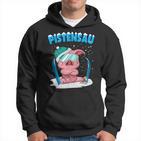 Pistensau Ski Sau Winter Skiing Slogan Piste Hoodie