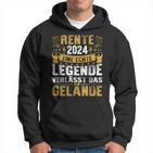 Rente 2024 Eine Echte Legende Verlässt Das Gelände Rentner Hoodie