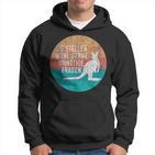 Retro Stil Känguru Hoodie Unnötige Fragen Spruch