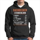 Roofer Hourly Party Saying Handwerker Im Einsatz Handwerk Hoodie