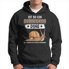 Schnecken Ding Slogan Hoodie, Lustige Schnecken Motiv Tee