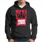 Schwarzes Hoodie mit Mishima Zaibatsu-Design in Rot, Fanartikel