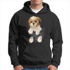 Shih Tzu Puppy In Pocket Hoodie