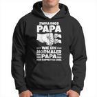 Vatertagater Papa Zwillings Papa Kapuzenjacke Kapuzenpullover