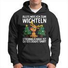 Weihnachts-Wichtel Schwarz Hoodie, Lustiges Motiv für Feiern