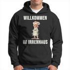 Willkommen Im Irrenhaus Straight Jacket Crazy Saying Hoodie